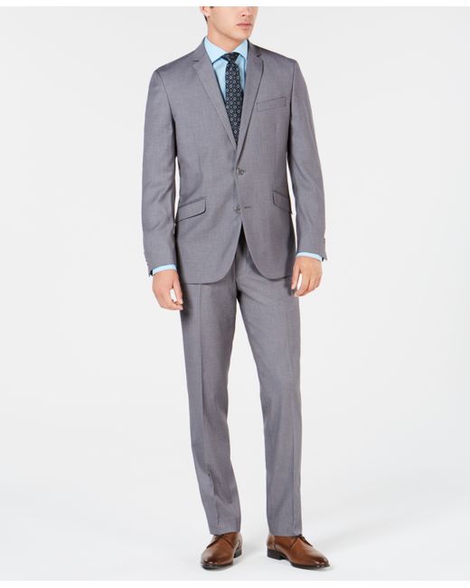 Kenneth Cole Unlisted Solid Stretch Slim-Fit Suit