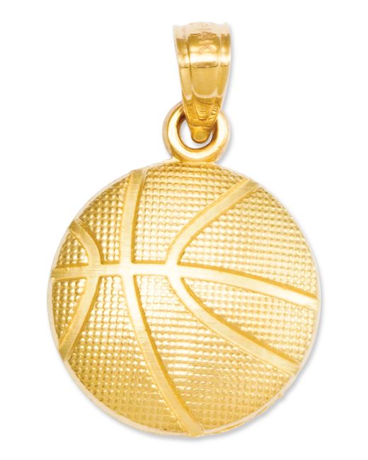 Macy's 14k Gold Charm Basketball