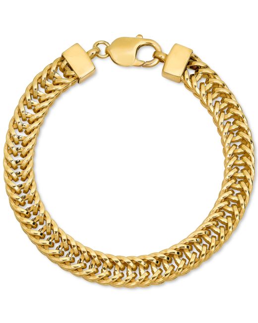 Macy's Franco Link Chain Bracelet in 14k Gold-Plated Sterling