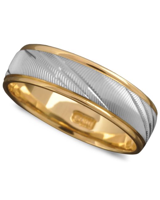 Macy's 14k Gold and 6mm Ring Flash Band 13