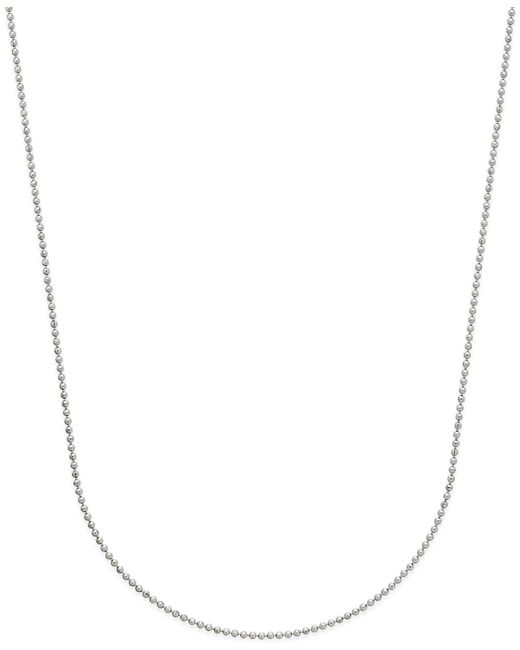 Macy's Beaded Link Chain Necklace 3/4mm in 14k