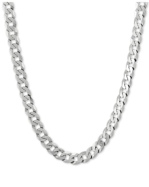 Macy's Curb Link 22 Chain Necklace in Sterling
