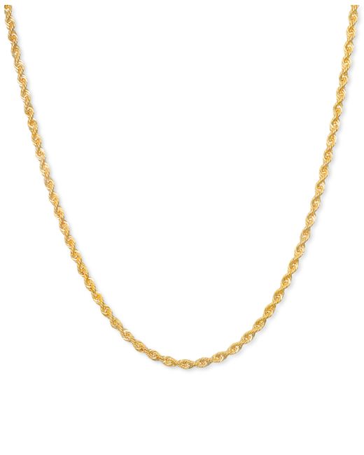 Macy's Sparkle Rope 20 Chain Necklace 2mm in 14k Gold
