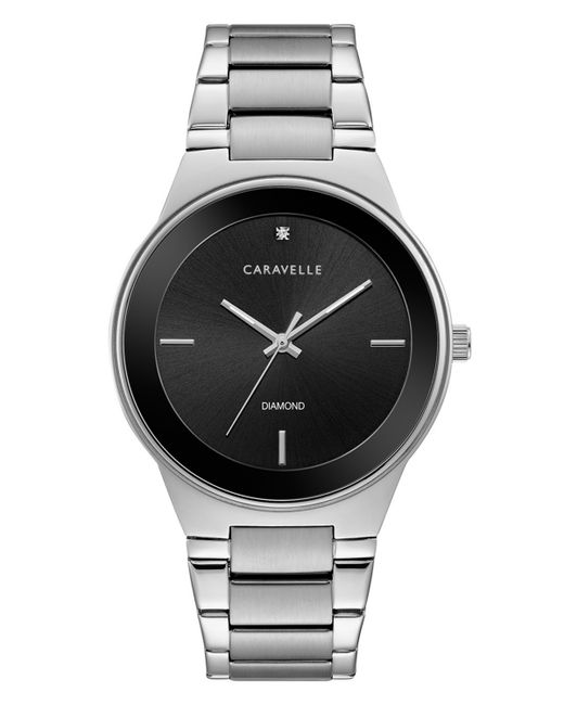 Caravelle NY Designed by Bulova Diamond-Accent Stainless Steel Bracelet Watch 40mm Shoes