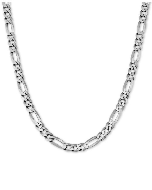 Macy's Figaro Link 22 Chain Necklace in Sterling