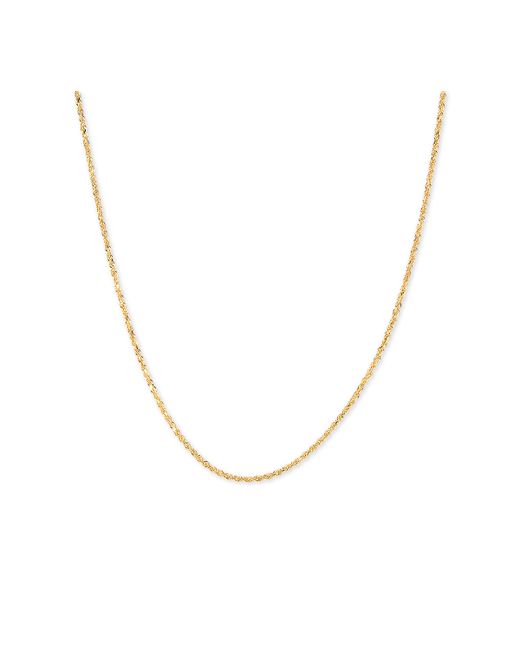 Macy's Glitter Rope 18 Chain Necklace in 14k Gold
