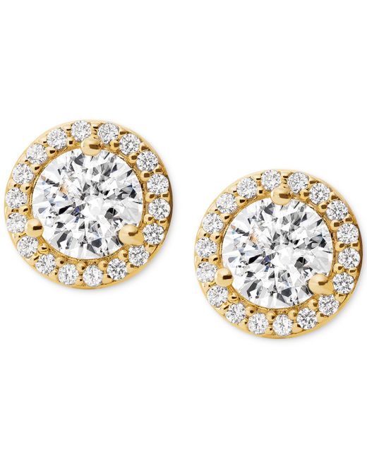 Michael Kors Sterling Silver Pave Studs