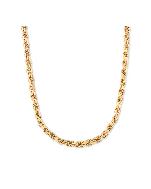Macy's Rope Link 22 Chain Necklace in 18k Gold-Plated Sterling