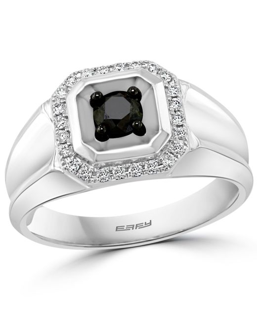 Effy Collection Effy Black Diamond 3/8 ct. t.w. 1/4 Ring in 14k Gold