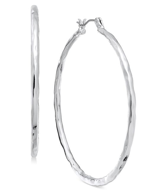 Style & Co Medium Hammered Hoop Earrings 2 Created for Macys