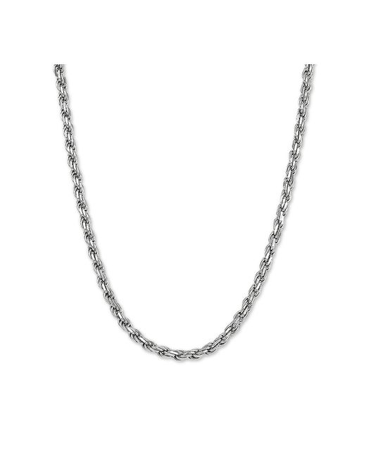 Macy's Rope Link 26 Chain Necklace in Sterling