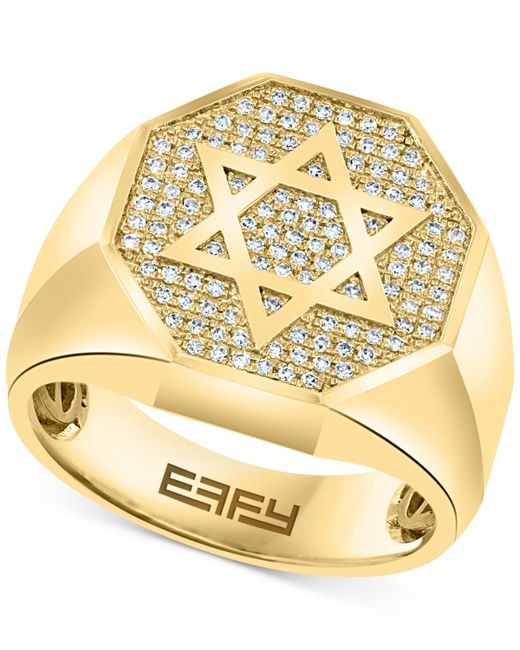 Effy Collection Effy Diamond Star of David Ring 1/3 ct. t.w. in 14k Gold