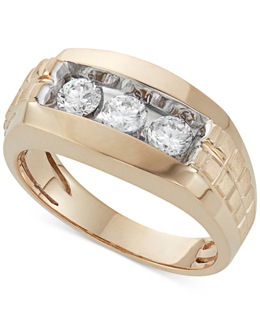 Macy's Diamond Trinity Ring 1 ct. t.w. in 10K Gold