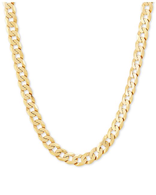 Macy's Curb Link 24 Chain Necklace in 18k Gold-Plated Sterling