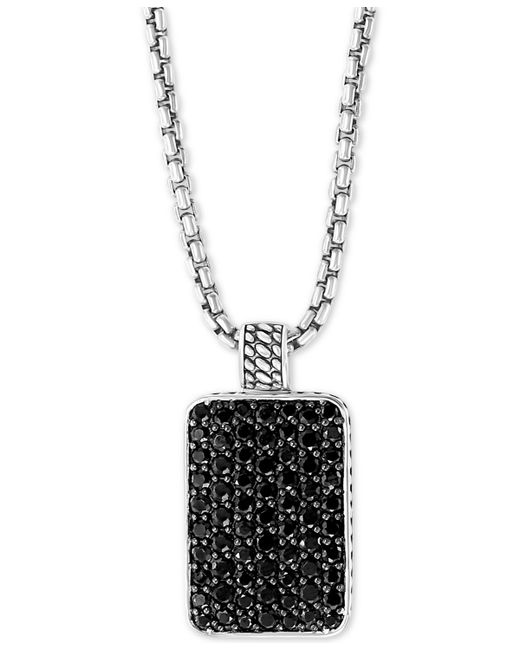 Effy Collection Effy Dog Tag 22 Pendant Necklace in Sterling Silver