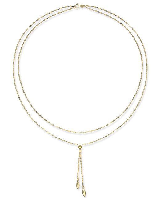 Macy's Double Layer 17 Lariat Necklace in 14k Gold