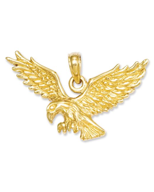 Macy's 14k Gold Charm Solid Polished Eagle