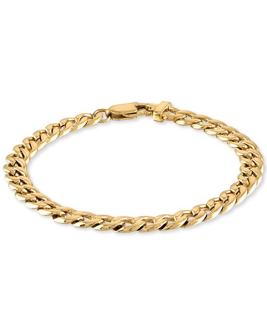 Esquire Men's Jewelry Curb Link Chain Bracelet in Yellow Ion-Plated Stainless Steel Created for Macys Also available