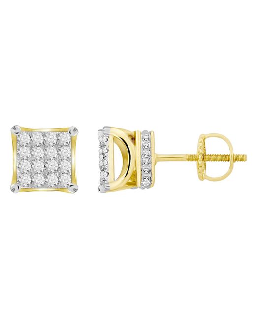 Macy's Diamond 1 ct.t.w. Square Earring Set in 10k