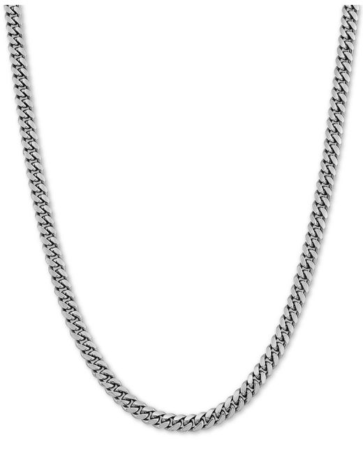 Macy's Cuban Link 24 Chain Necklace in Sterling