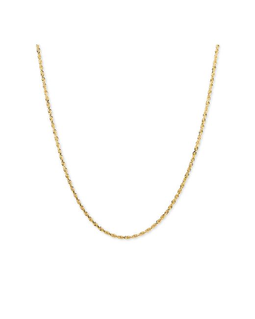 Macy's Glitter Rope 24 Chain Necklace in 14k Gold