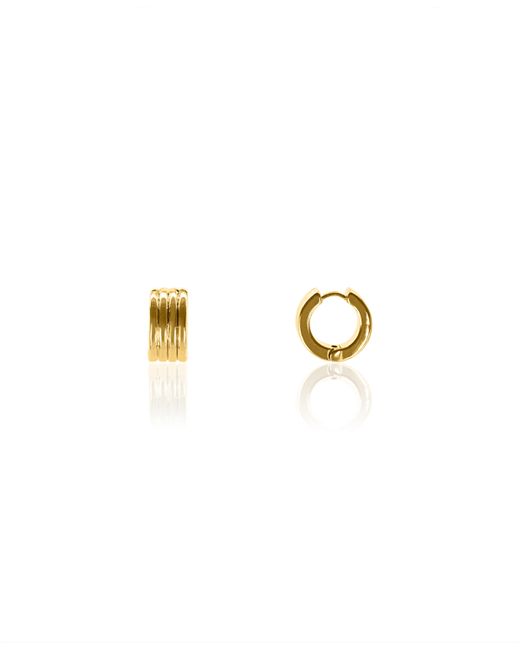 Oma The Label Anekhe 18K Gold Plated Brass Huggies Earrings