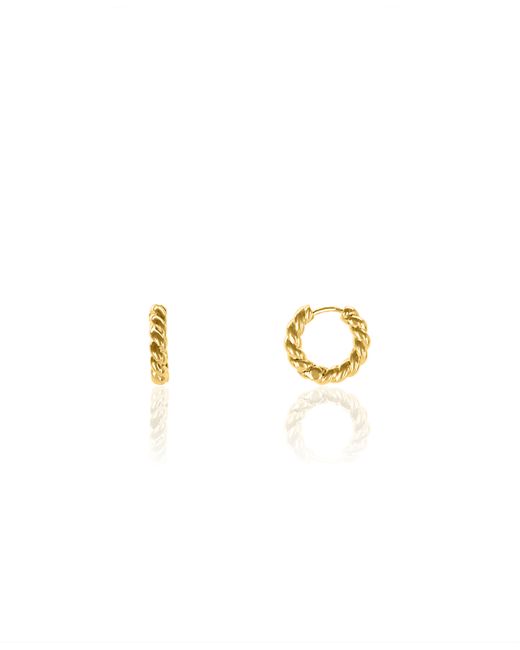Oma The Label Lucy Huggies 18K Gold Plated Brass Earrings