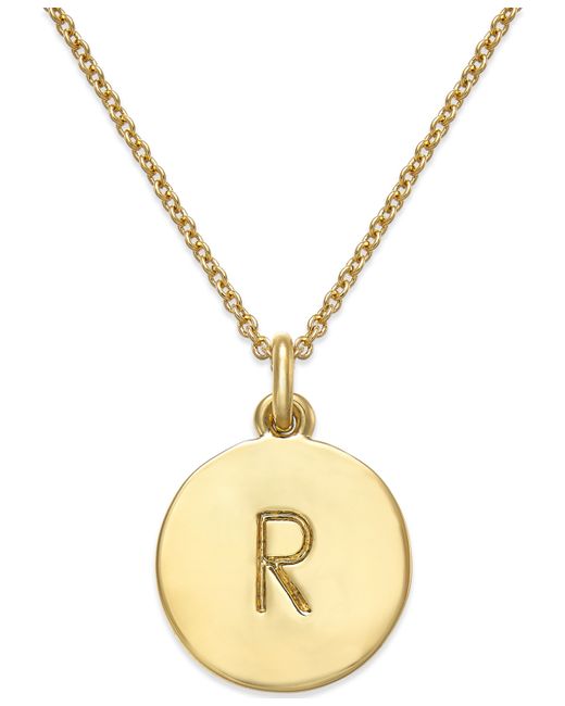 Kate Spade New York 12k Plated Initials Pendant Necklace 17 3 Extender