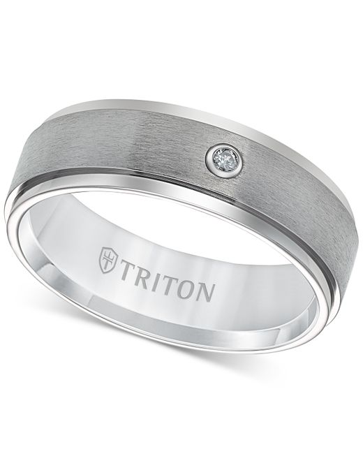 Triton Ring 7mm Diamond Accent Wedding Band