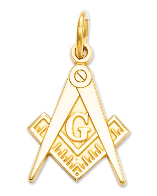 Macy's 14k Gold Charm Masonic