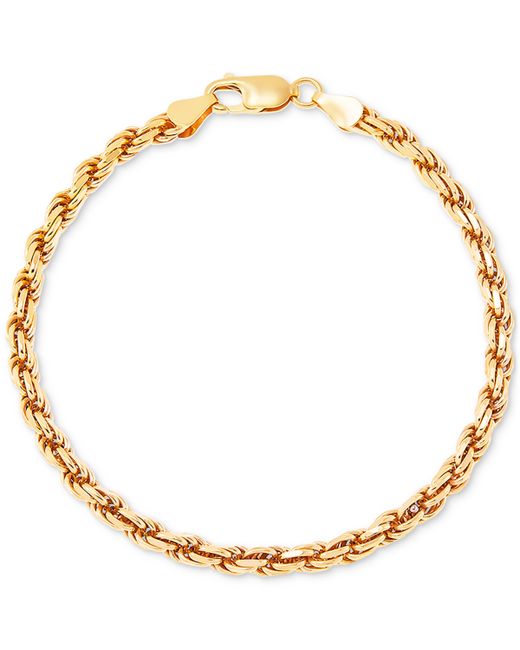Macy's Rope Link Bracelet in 18k Gold-Plated Sterling
