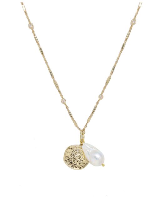 Ettika Trusty Trinkets Pearl and Coin Necklace
