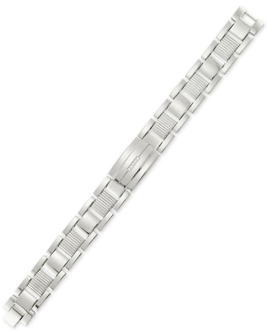 Legacy For Men By Simone I. Legacy for by Simone I. Smith Crystal Accent Textured Link Bracelet in