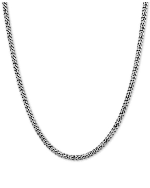 Macy's Cuban Link 22 Chain Necklace in Sterling
