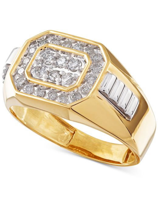 Macy's Diamond Rectangle Ring in 14k 1/2 ct. t.w.