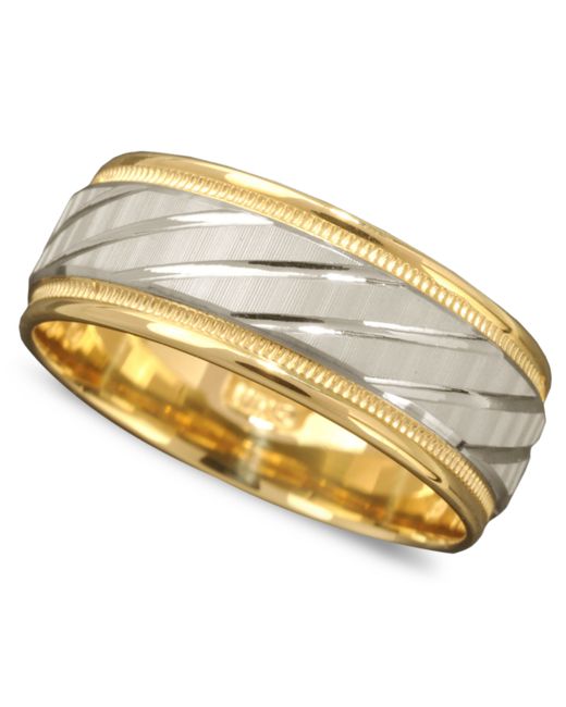Macy's 14k Gold and Ring Spiral Dome Band