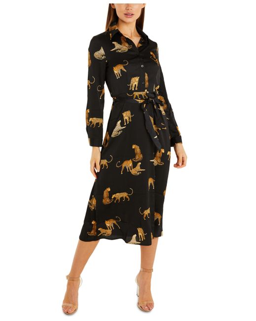 Quiz Animal-Print Midi Dress