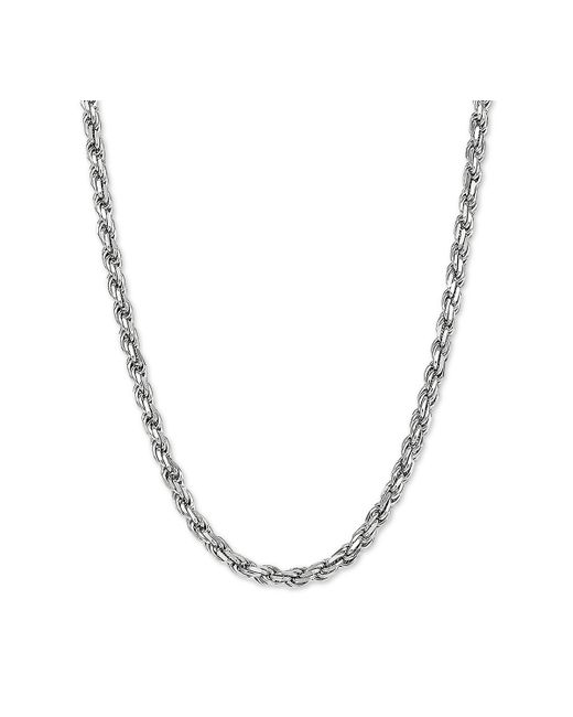 Macy's Rope Link 24 Chain Necklace in Sterling