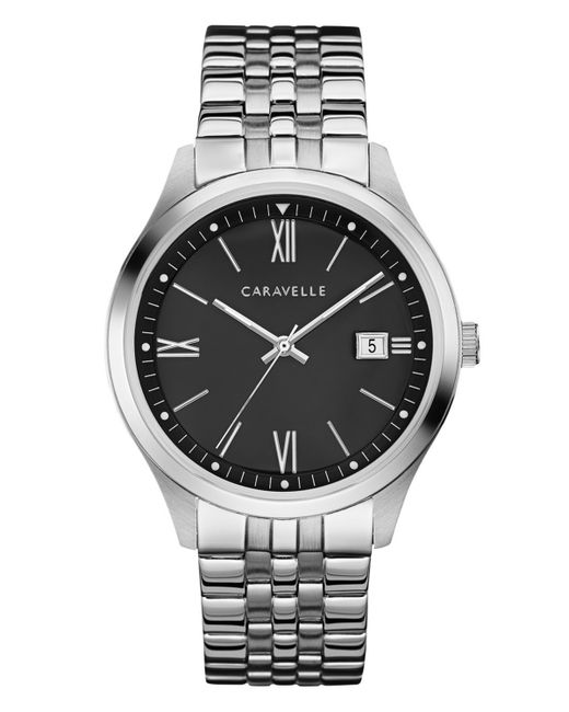 Caravelle NY Designed by Bulova Stainless Steel Bracelet Watch 41mm Shoes