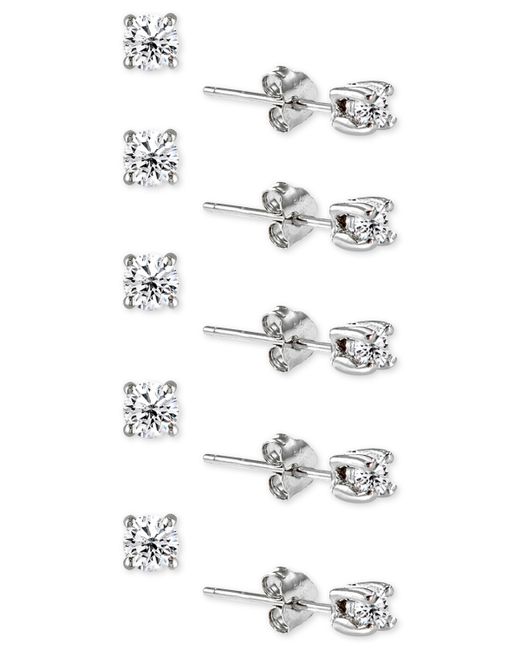 Giani Bernini 5-Pc. Set Cubic Zirconia Stud Earrings Created for Macys