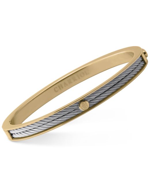 Charriol Forever Pvd Stainless Steel Cable Bangle Bracelet
