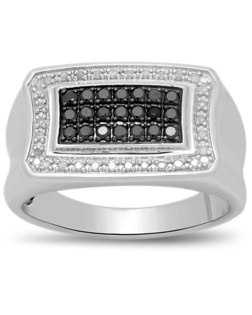 Macy's Black White Diamond Ring 1/2 ct. t.w. in Sterling