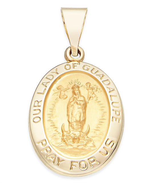 Macy's Our Lady of Guadalupe Medallion Pendant in 14k Gold