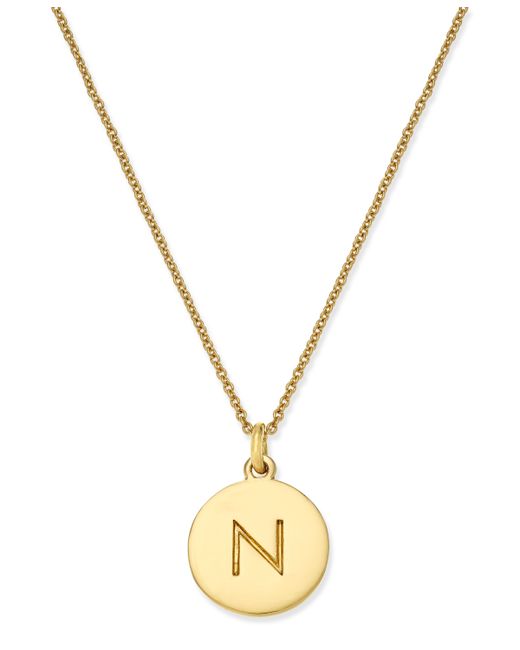 Kate Spade New York 12k Plated Initials Pendant Necklace 17 3 Extender
