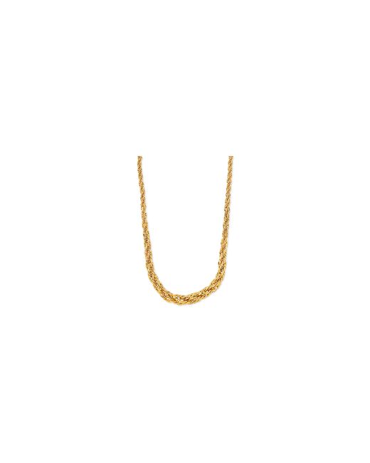 Macy's Graduated Rope Link 18 Chain Necklace 3mm 6.25MM in 14k