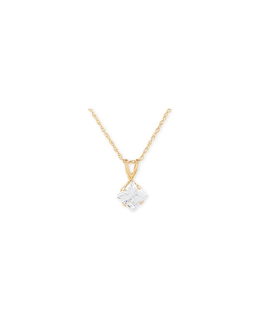 Macy's Cubic 18 Pendant Necklace in 14k Gold