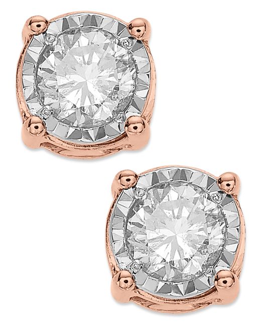 Trumiracle Diamond Stud Earrings 3/4 ct. t.w. in 14k White Gold or