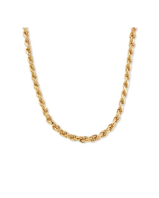 Macy's Rope Link 24 Chain Necklace in 18k Gold-Plated Sterling
