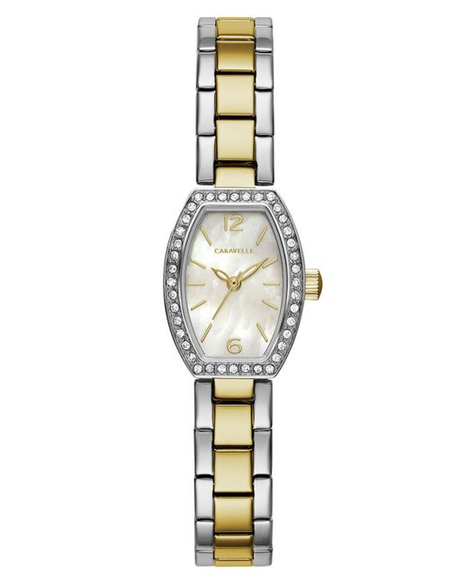 Caravelle NY Designed by Bulova Two-Tone Stainless Steel Bracelet Watch 18x24mm Shoes