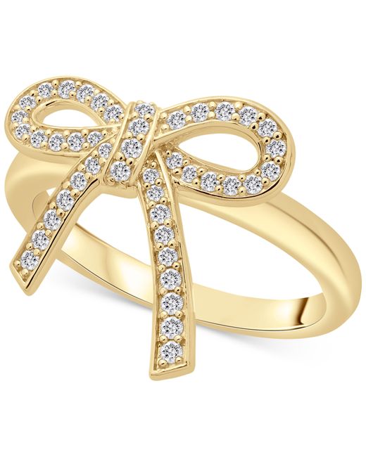 Wrapped Diamond Bow Ring 1/4 ct. t.w. in 14k Gold Created for Macys